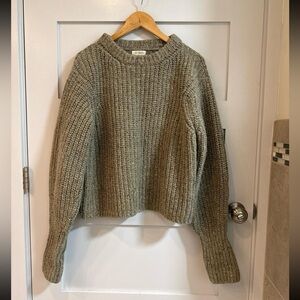 James Street Co. Chunky Lowe Sweater in Sage S